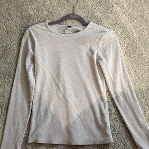 Old Navy Women's Cream Long Sleeve Tee
